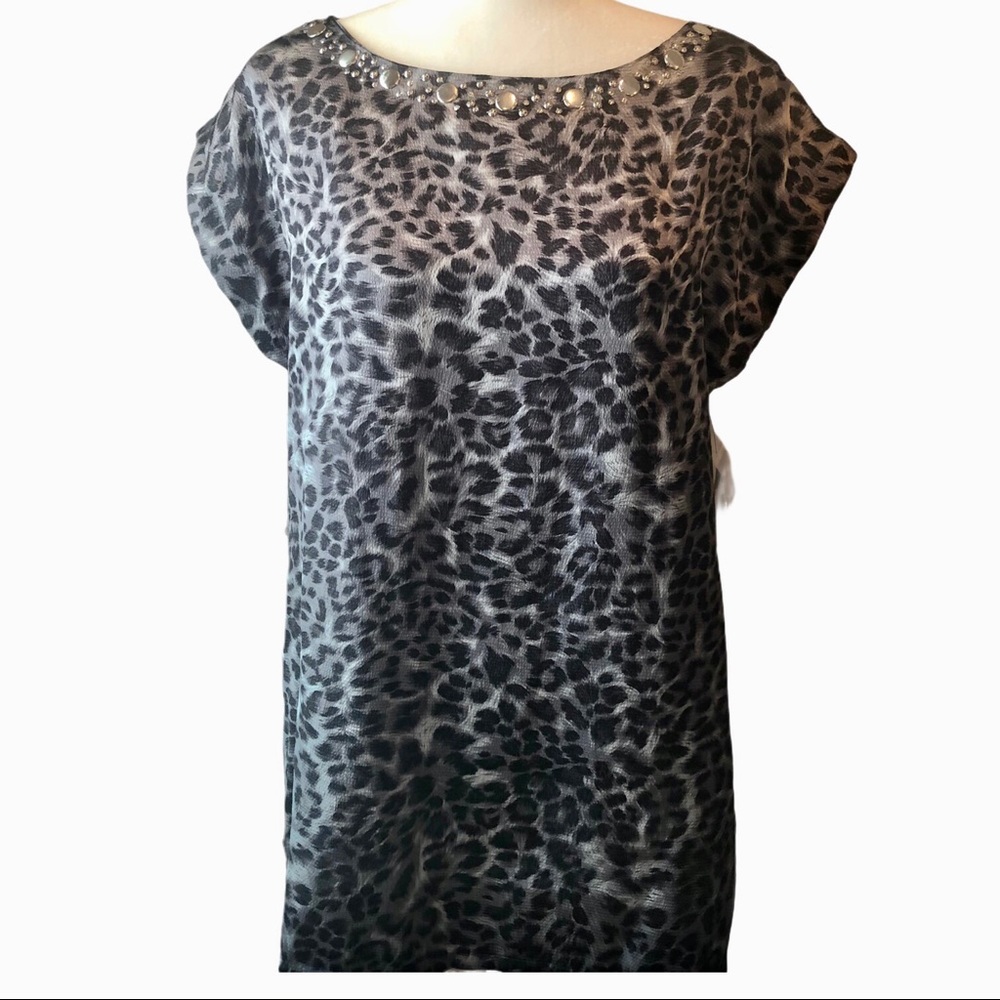 New Gray Leopard Tunic